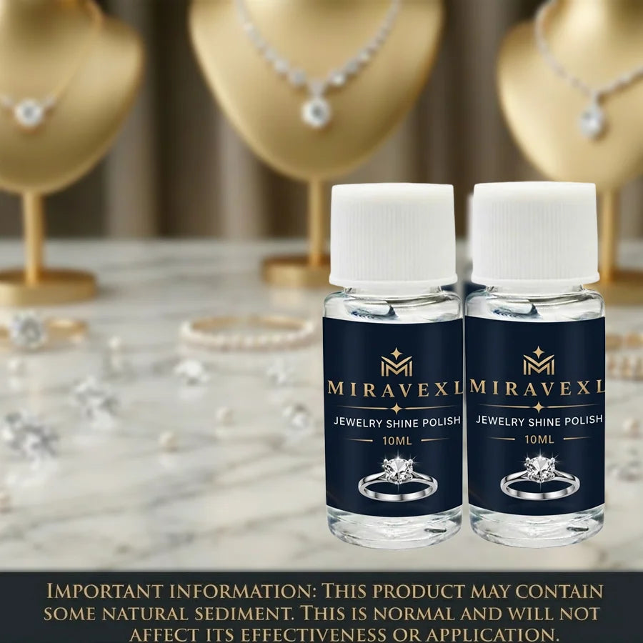 MIRAVEXL Gold & Silver Jewelry Cleaner Polish Solution 10ml