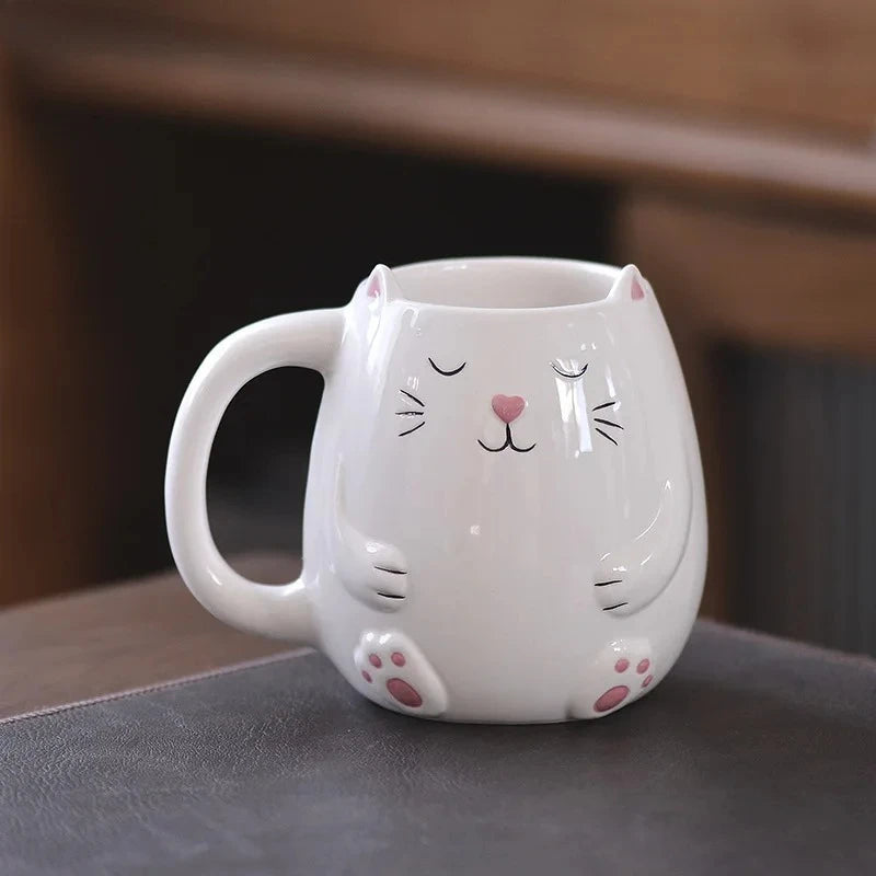 3D Ceramic Frog Mug Cute Hand Painted Animal Coffee Cups Creative Cartoon Drinkware for Home Office Fashion Retro Friend Family Peaceful Pleasures Health and Wellness