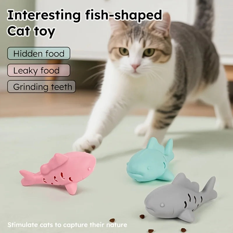 Silicone Interactive Cat & Dog Toy | Treat Hiding Chew Toy