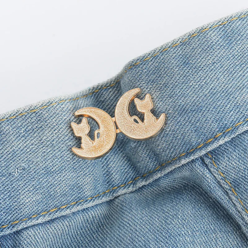 Butterfly Waist Buckle | No-Sew Metal Snap Button Adjuster