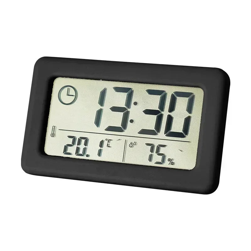 Digital Alarm Clock with Hygrometer – LED Temp & Humidity Alarm Clock Hygrometer Peaceful Pleasures Health and Wellness Black
