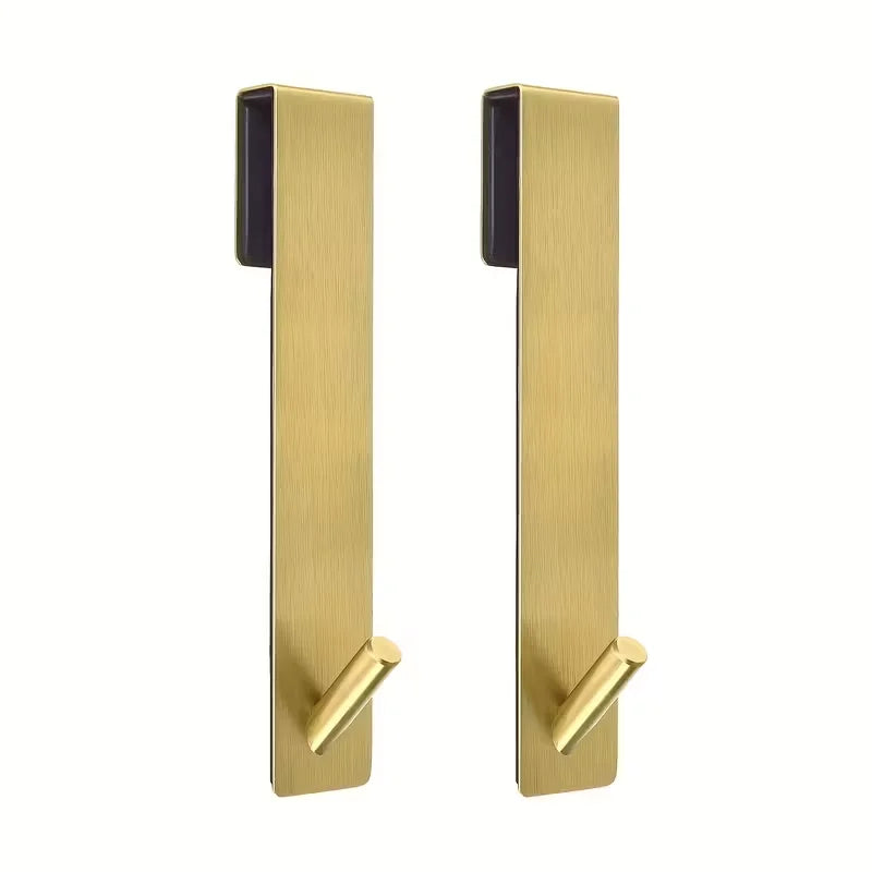 2-Pack Stainless Steel Glass Door Hooks | Shower Towel Rack