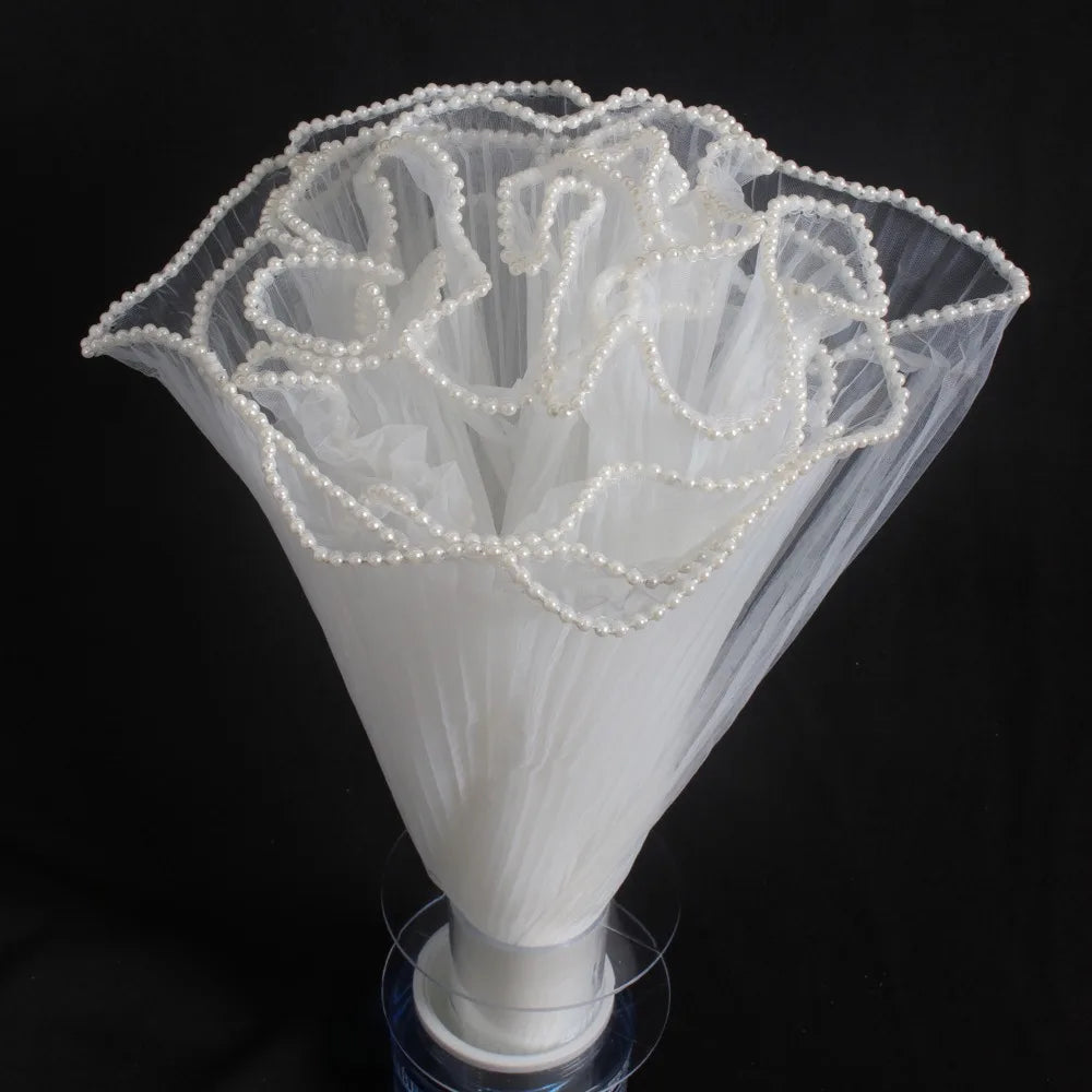 Pearl Lace Wave Mesh Flower Wrapping Roll | Bouquet Gift Wrap