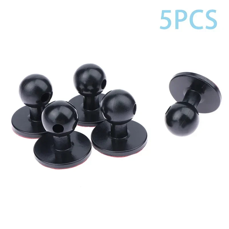 17mm Ball Head Glue Phone Mount Base 5-Pack | Car GPS Holder