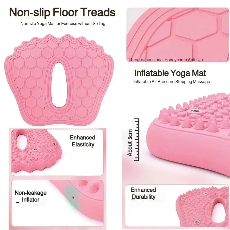 Household Inflatable Foot Massager Anti-slip Magnet Stone Stepper Pad Pressure Points in Situ Sports Fitness Equipment Peaceful Pleasures Health and Wellness