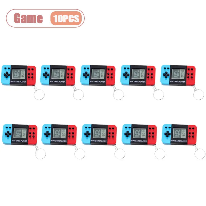 Mini Retro Handheld Game Console Keychain | Classic Pocket Toy