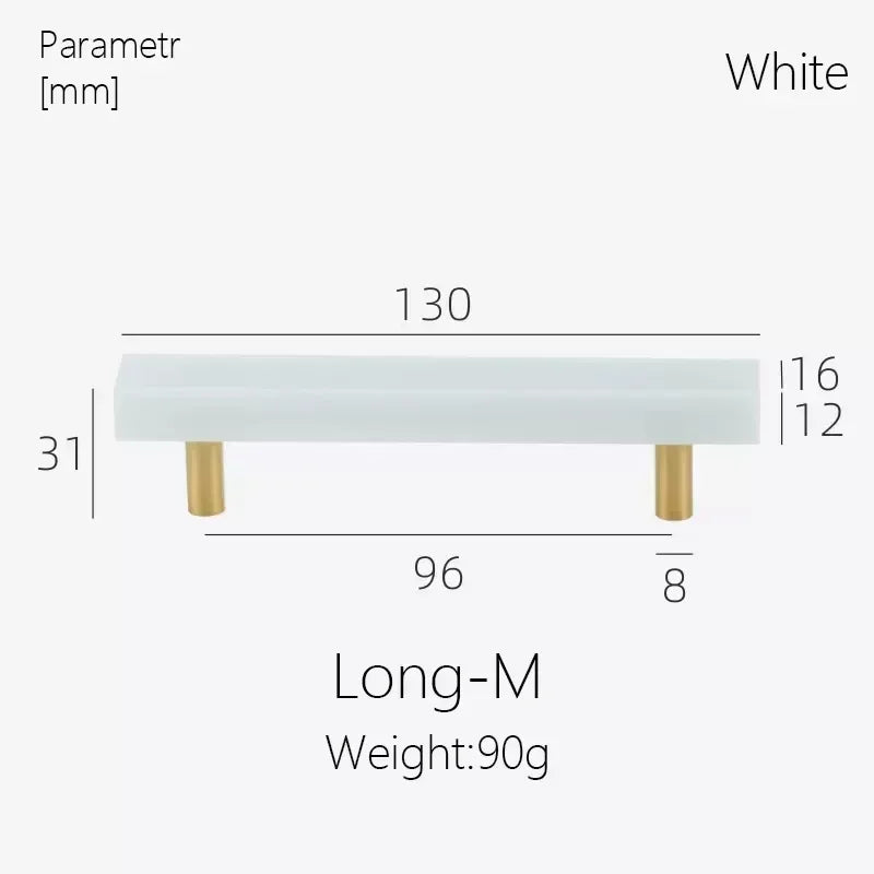 Marble Brass Cabinet Knobs & Round Drawer Pulls – Modern Style