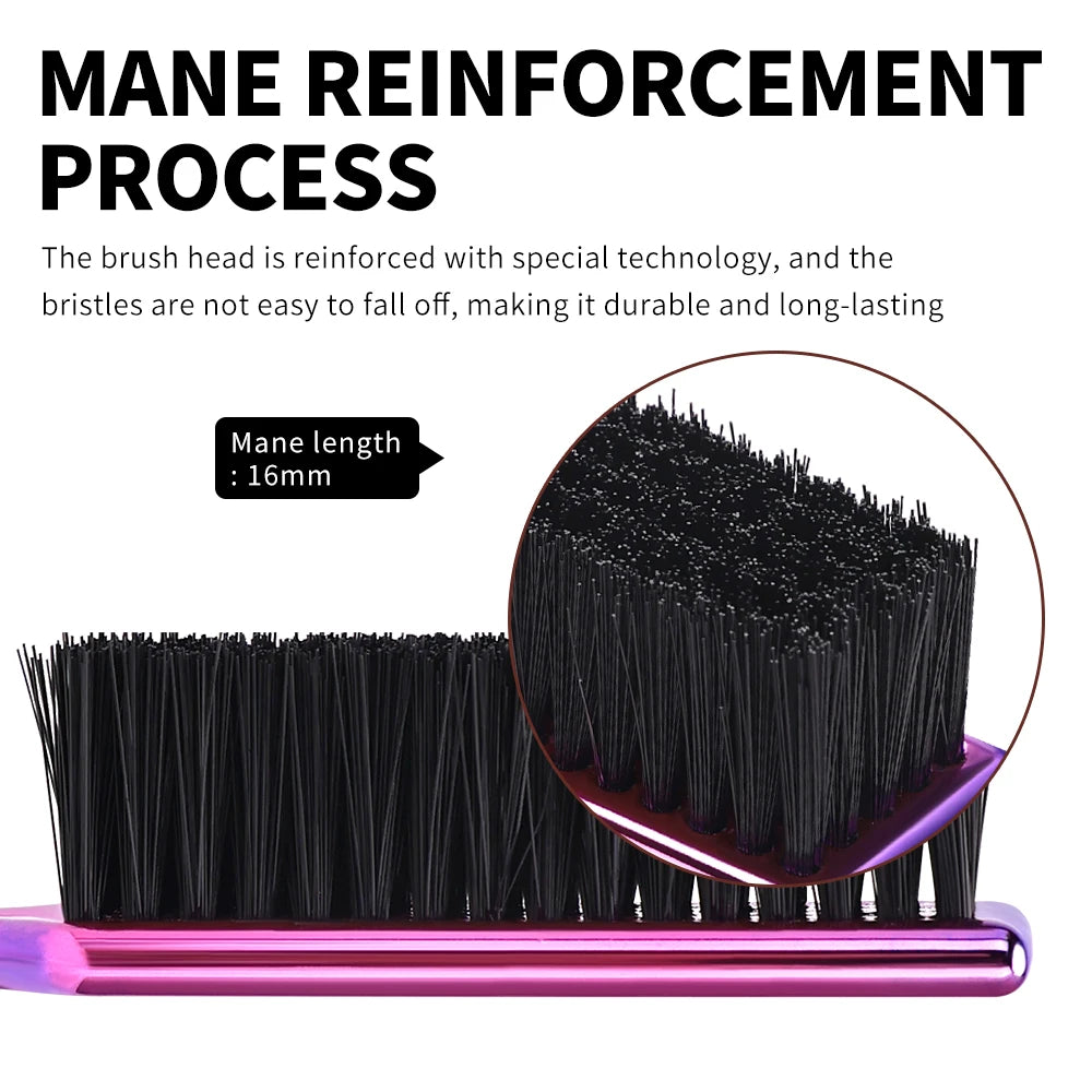 Professional Gradient Hair Cleaning Brush with Handle - Ideal for Men’s Hair and Beard Grooming & Clean-Up of Hair Clippings Peaceful Pleasures Health and Wellness