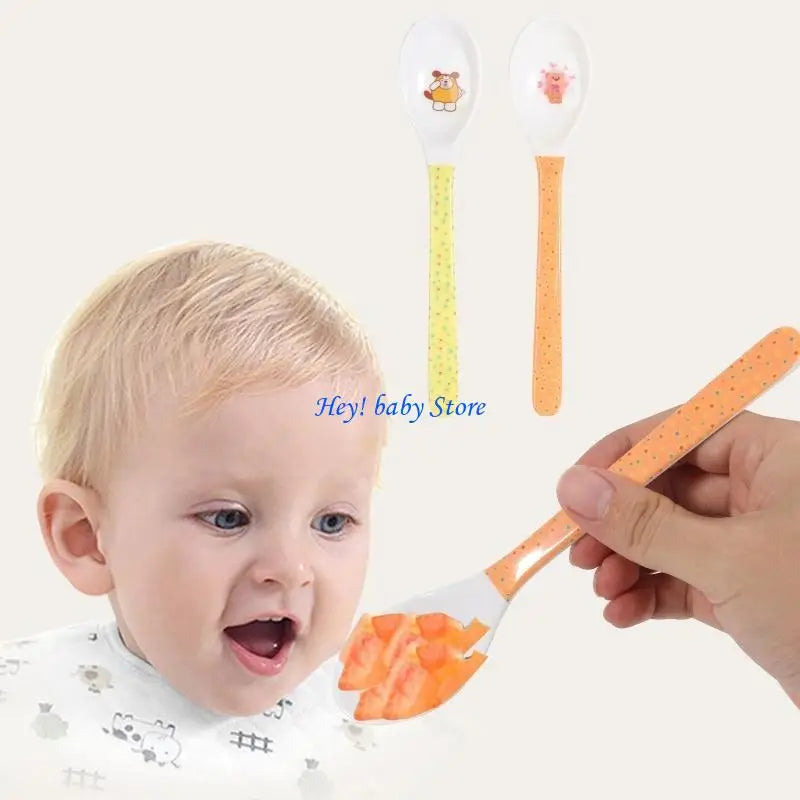 Cartoon Baby Feeding Spoon 0–1 Year | Safe BPA-Free Flatware
