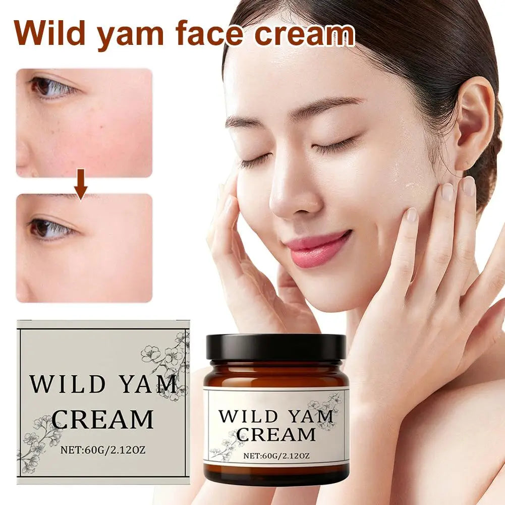Wild Yam Cream Moisturizing Face Cream Body Lotion Face Cream Care Even & Luminous Skin Peaceful Pleasures Health and Wellness