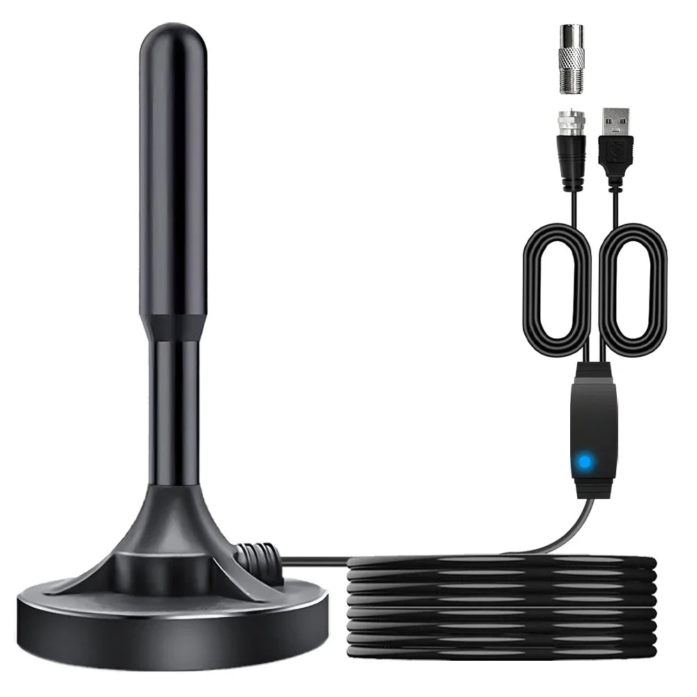 DVB-T2 Indoor Digital TV Antenna 4K | 5m Cable & Amplifier
