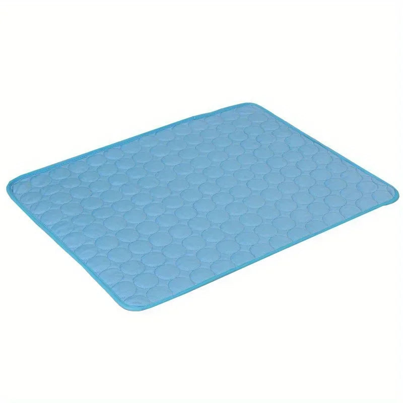 Summer Pet Cooling Mat – Ice Silk Dog & Cat Cushion Bed