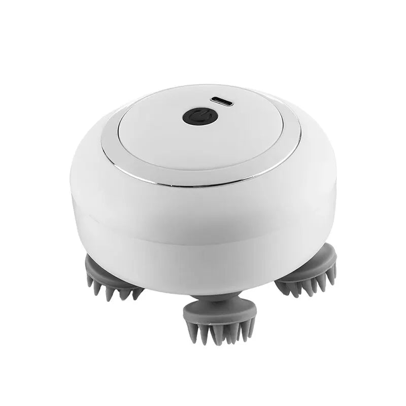Multi Claw Head Massager Electric Relaxation Shoulder Leg Arm Neck Deep Tissue Head Scalp Kneading Vibrator Peaceful Pleasures Health and Wellness WHITE