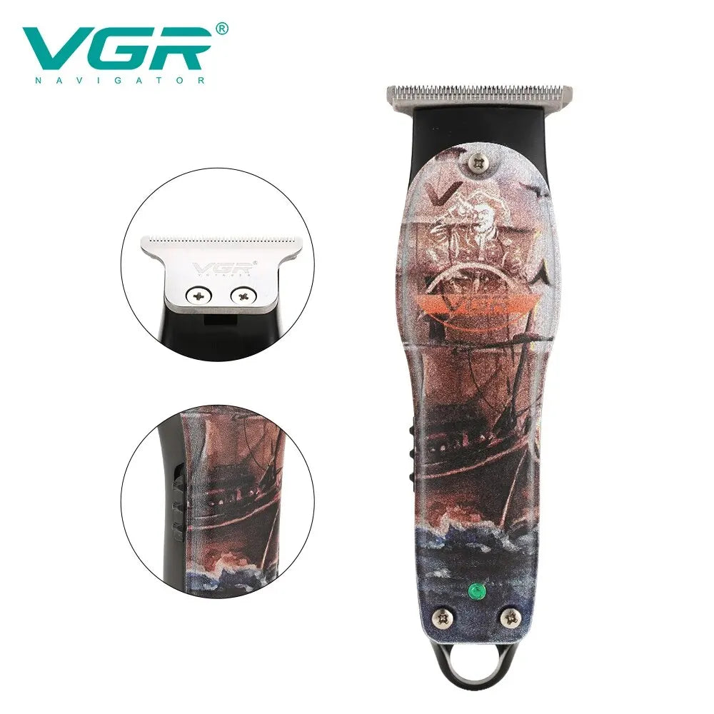 VGR Cross-border New Graffiti Shaver Electric Clipper Professional Electric Hair Clipper Engraving Oil Head Electric Fader V-953 Peaceful Pleasures Health and Wellness