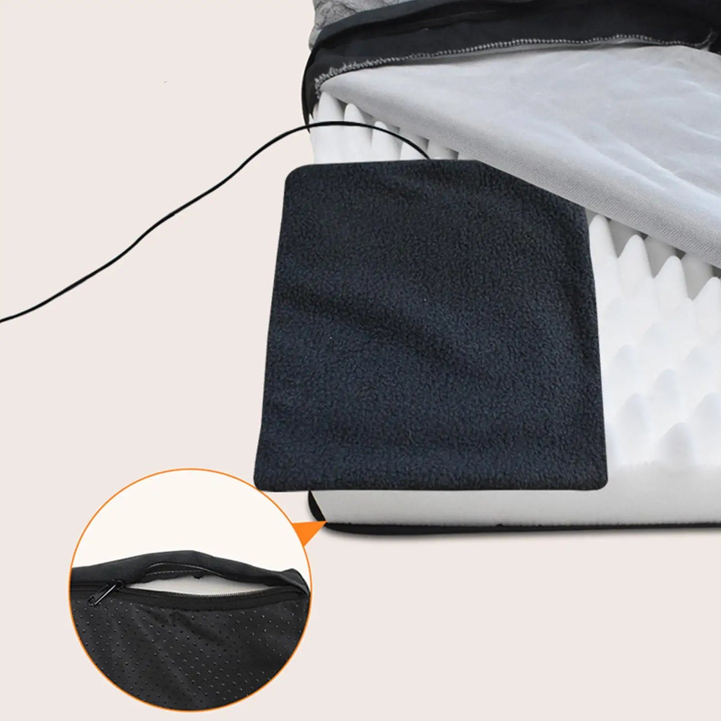 USB Electric Heating Pad for Dogs & Cats | Plush Thermostat Mat