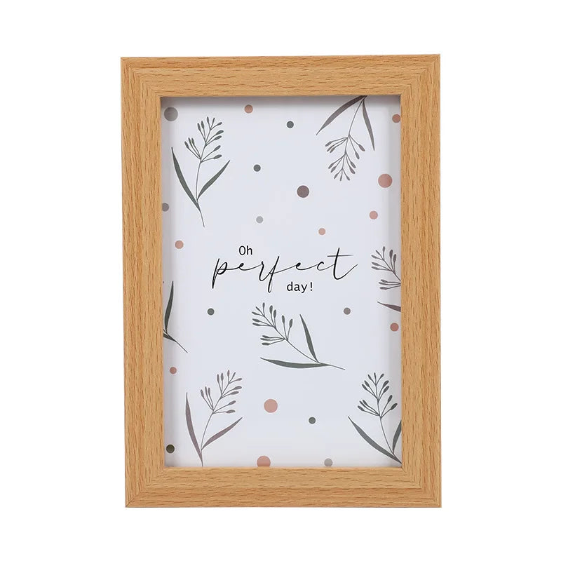 Modern Simple Wooden Picture Frame 5/6/7/8 Inch/picture Frame Wooden Density Board Picture Frame Home Decor Peaceful Pleasures Health and Wellness
