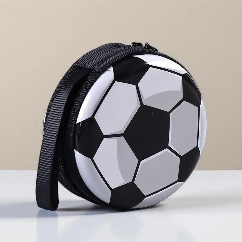 Football Shaped Tinplate Storage Box | Soccer Gift for Kids
