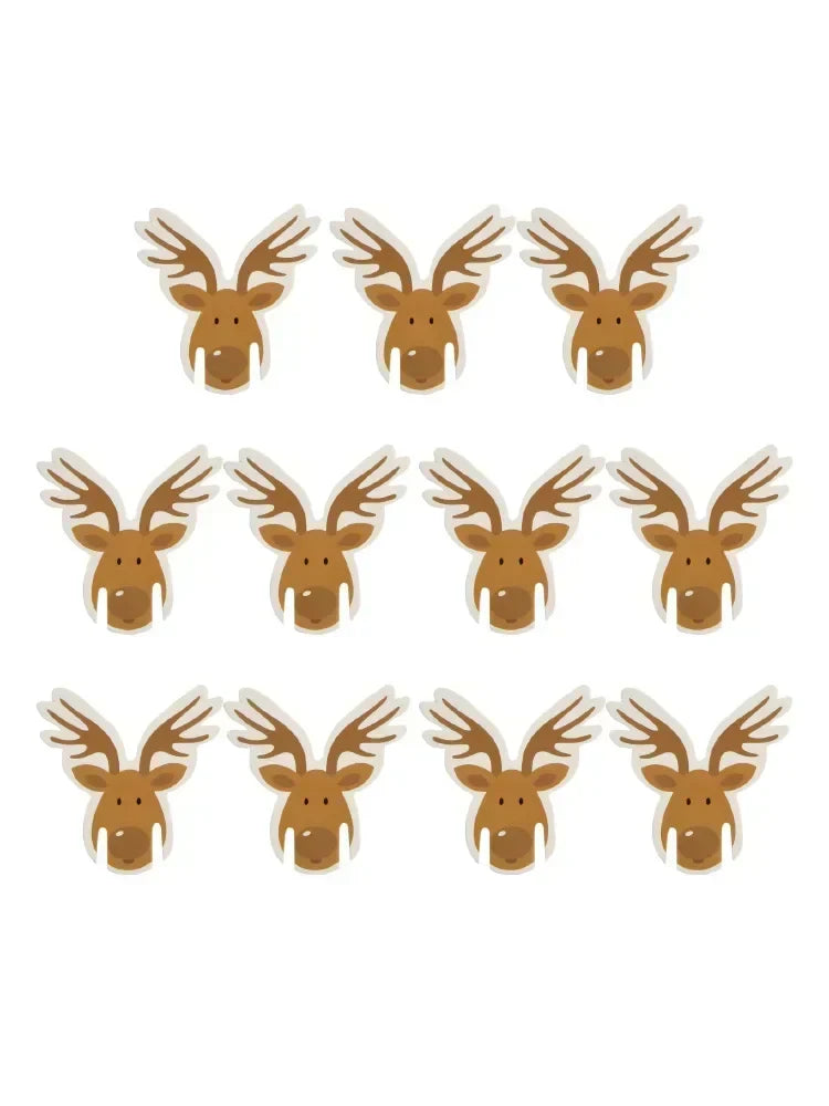 Christmas Wine Glass Place Cards – Festive Table Markers, 10pcs