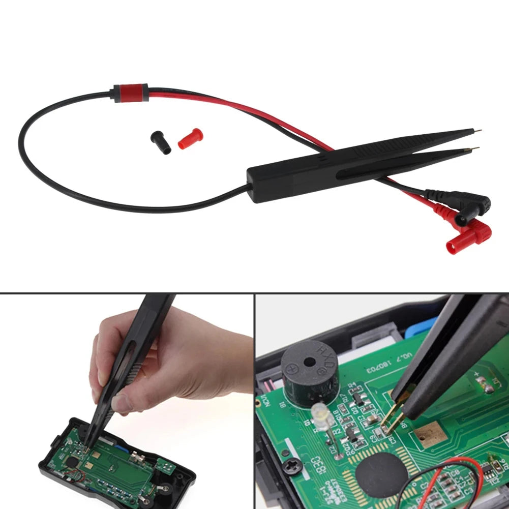 Chip Test Clip Multimeter Probe Tweezers Patch Capacitance Inductance