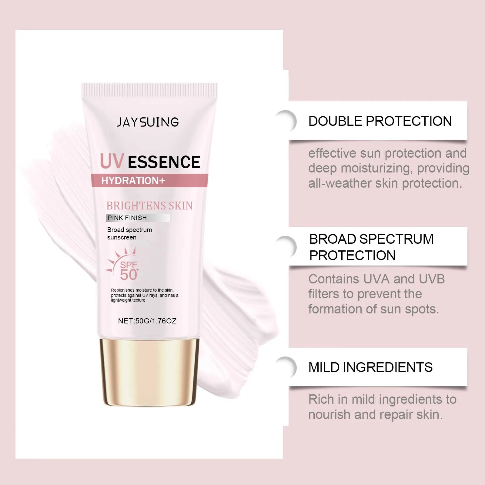 Jaysuing UV Essence Stick SPF 50+ Hydrating Oil Free Anti Sun Natural Sunblock Facial Moisturizer Soothing Skin Care Beauty Peaceful Pleasures Health and Wellness