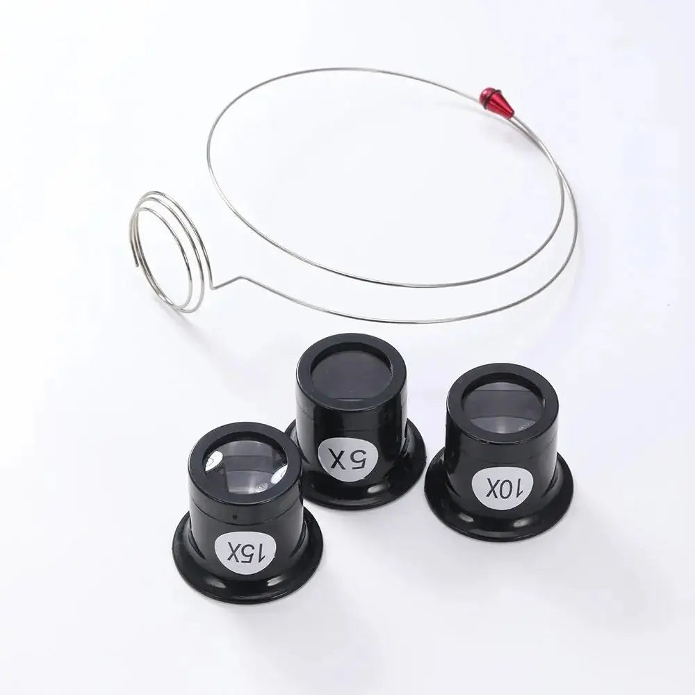4-Piece Eye Loupe Magnifying Glass Set – Jewelry & Watch