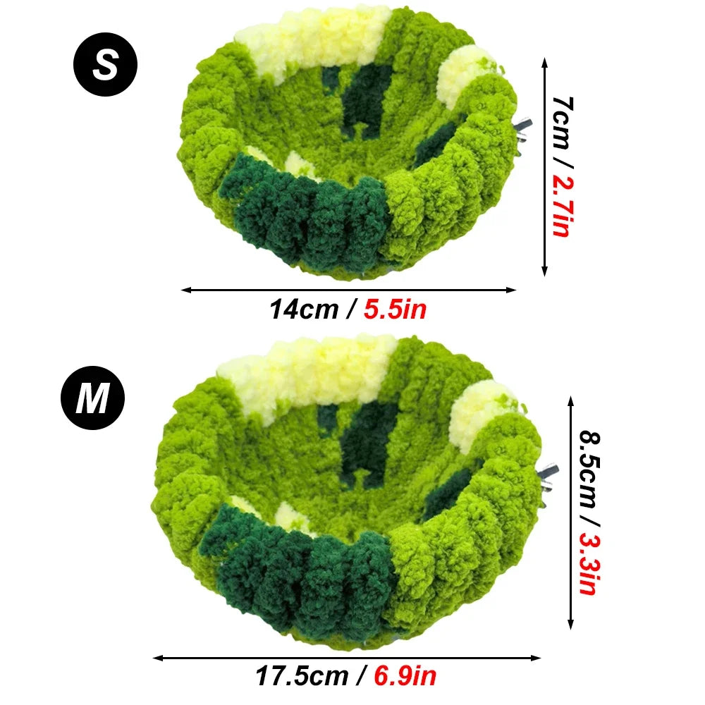 Plush Round Bird Nest Bed | Cozy Sleeping House for Parrots