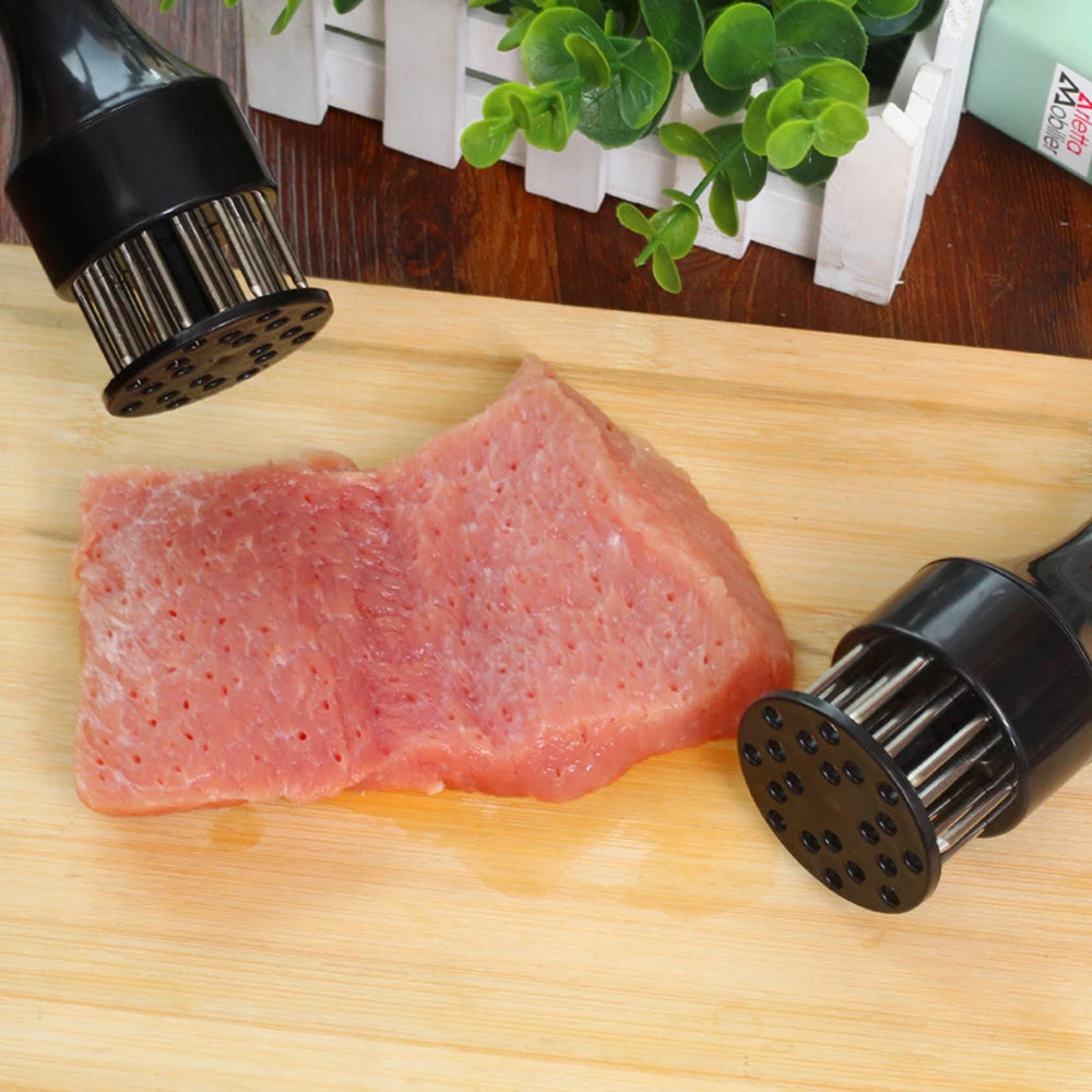 1PC White Handheld Use Household Tender Meat Needle with Broken Tendons Pork Chop Chicken Chop Chicken Wings Meat Needle Hammer Peaceful Pleasures Health and Wellness