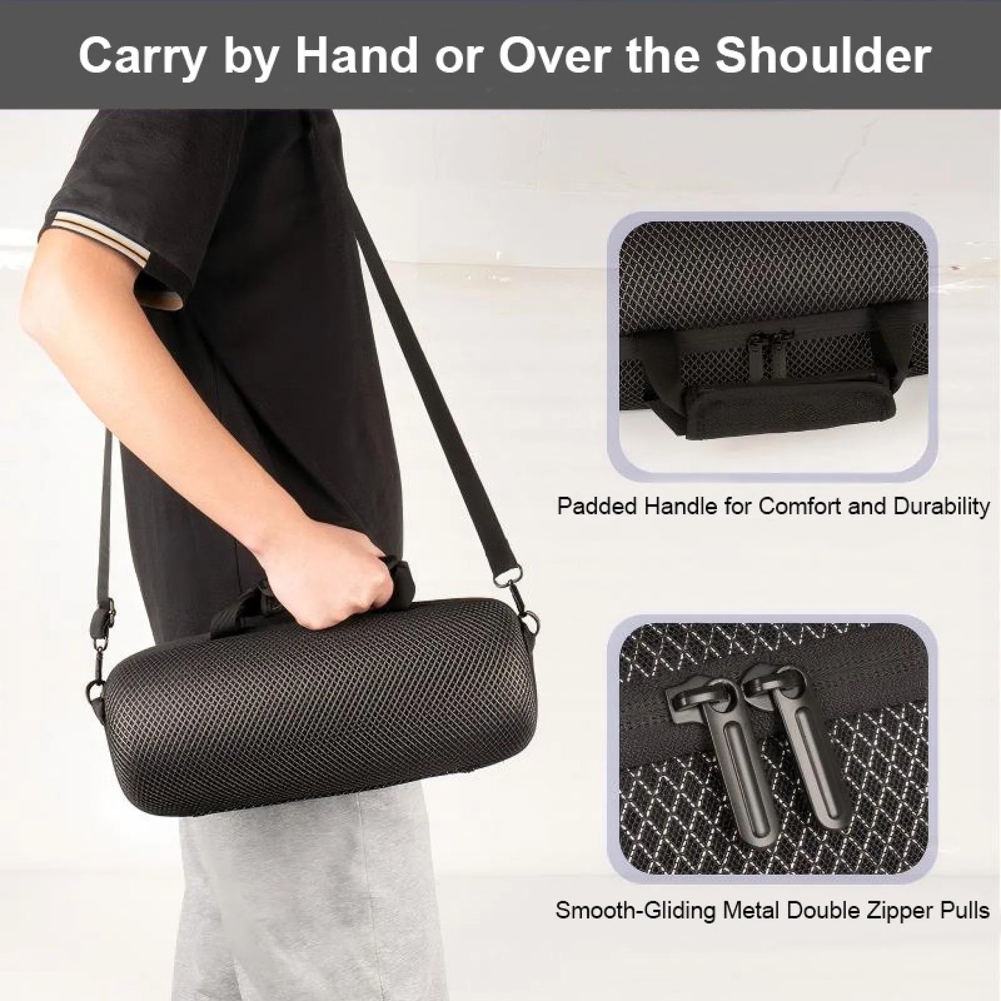 Triple-Layer Drop Protection For JBL XTREME 5 Carrying Case Hard EVA Shockproof Waterproof Portable Bag With Shoulder Pad Peaceful Pleasures Health and Wellness