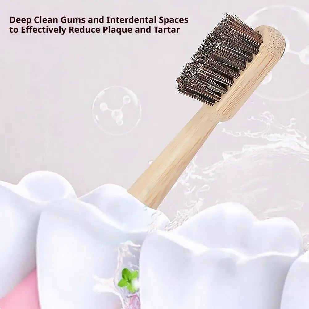Natural Bamboo Toothbrush – Soft Bristles, Plastic-Free