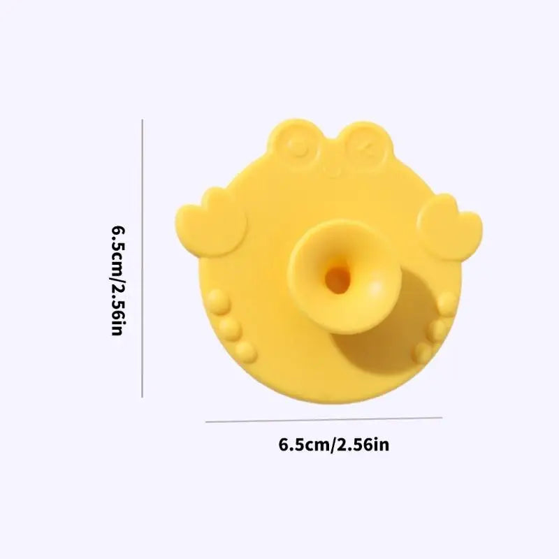 Baby Silicone Bath Brush – Cartoon, Gentle & Safe for Infants
