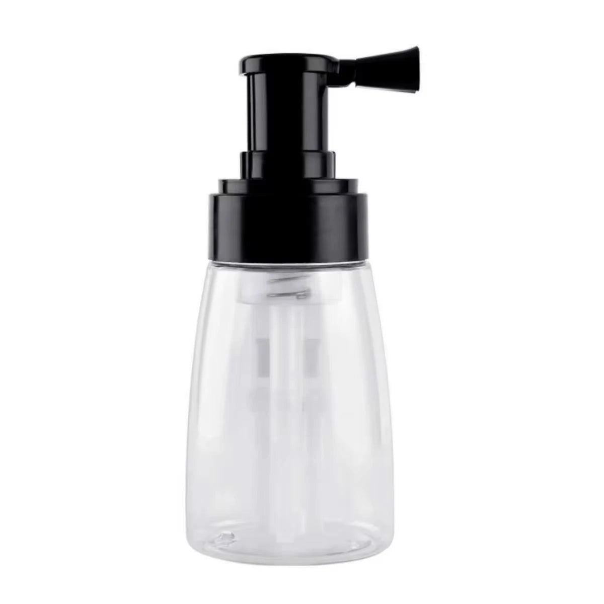 180ML Refillable Hair Salon Powder Spray Bottle Fiber Applicator Glass Talcum Powder Container Hairstyling Styling Accessories Peaceful Pleasures Health and Wellness Black
