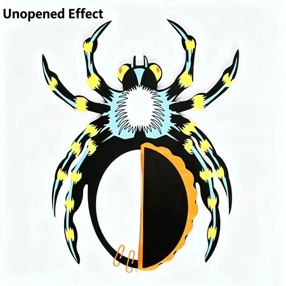Halloween Spider Decorations Bar Paper Hanging Pendants School Party
