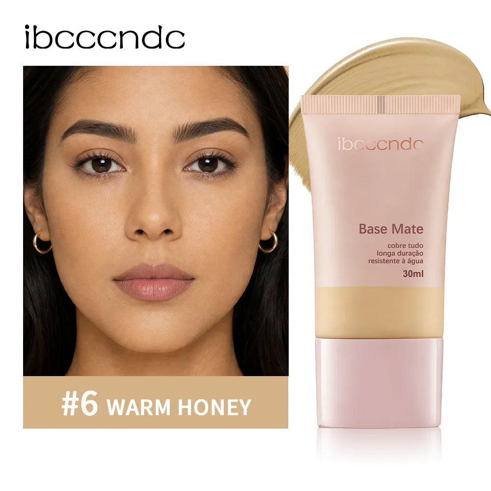 ibcccndc Matte Foundation – Waterproof, Long-Lasting, 9 Shades