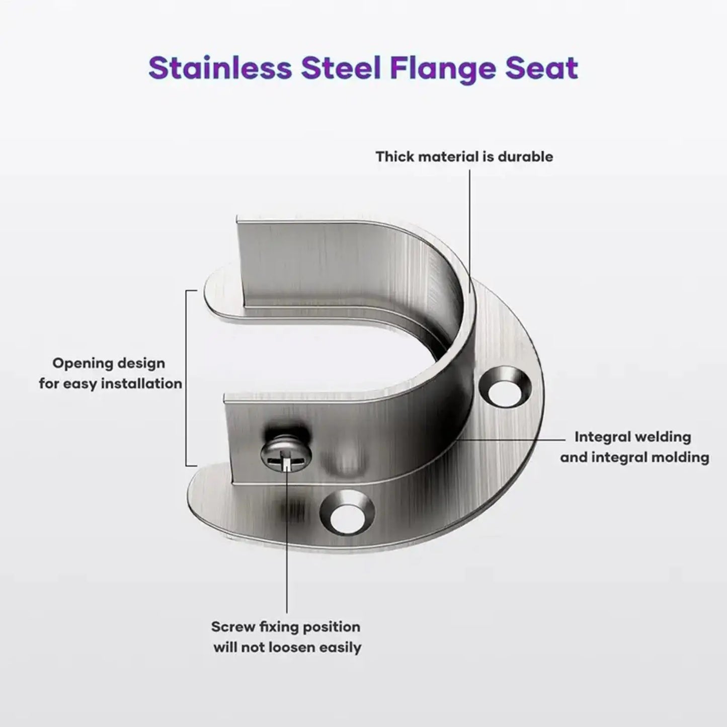 2pieces Closet Rod Holder Stainless Steel 32mm Hanger End Closet Rod Brackets Heavy Duty for Laundry Bathroom Bedroom Apartment Peaceful Pleasures Health and Wellness