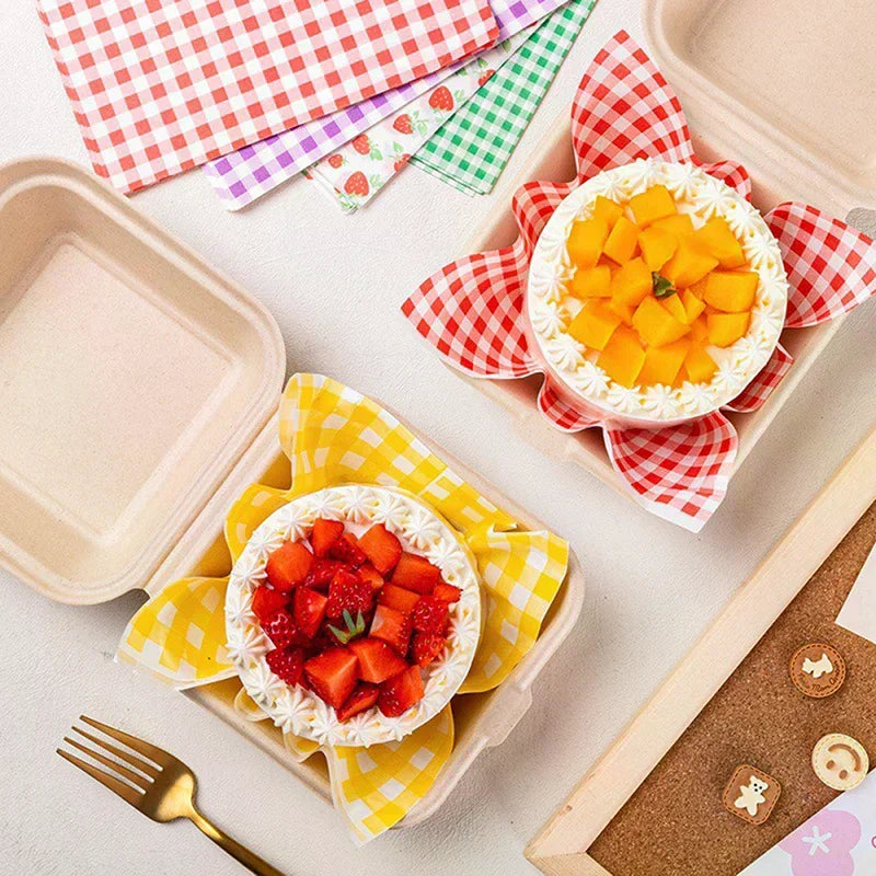 100Pcs Greaseproof Wax Paper Sheets | 7 Colors for BBQ & Picnic Food Wrapping Paper Peaceful Pleasures Health and Wellness