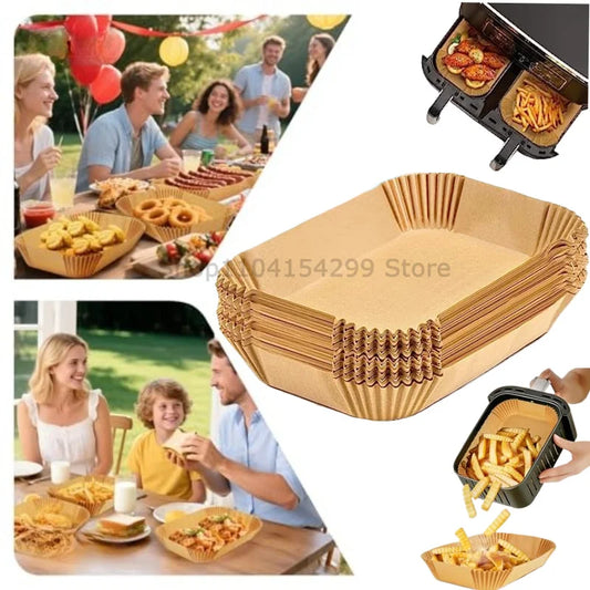 Disposable Air Fryer Parchment Liners | Non-Stick Baking Paper Baking Paper Liners Oasis Select