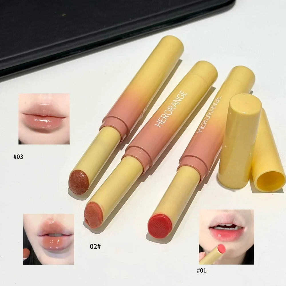 Jelly Lip Gloss Pencil | Shimmer Mirror Korean Lip Makeup