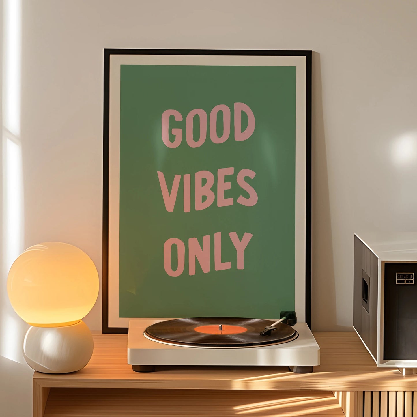 Good Vibes Only Canvas Wall Art Print | Motivational Home Decor