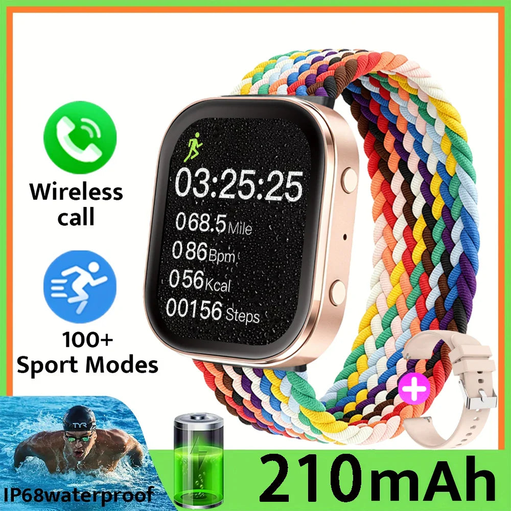 ERUN Waterproof Smartwatch 1.83" HD Bluetooth Calling Unisex