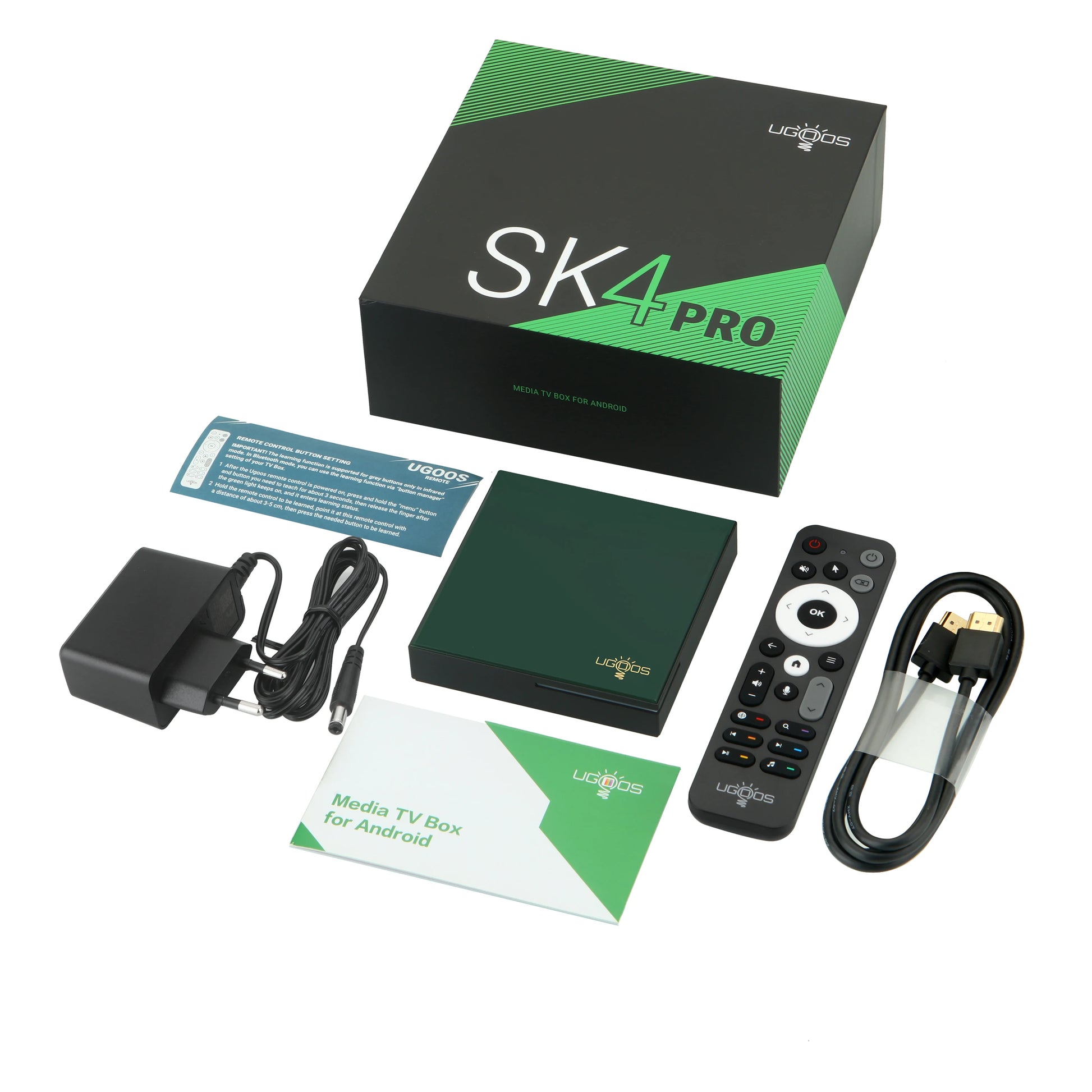 UGOOS SK4 Pro Android 14 Smart TV BOX Amlogic S905X5M-K BT5.4 LPDDR4 4G 64G AI-SR AV1 HDR Set Top Box Support Dolby Dolby Audio Peaceful Pleasures Health and Wellness SK4 pro 4GB 32GB US Plug China Mainland