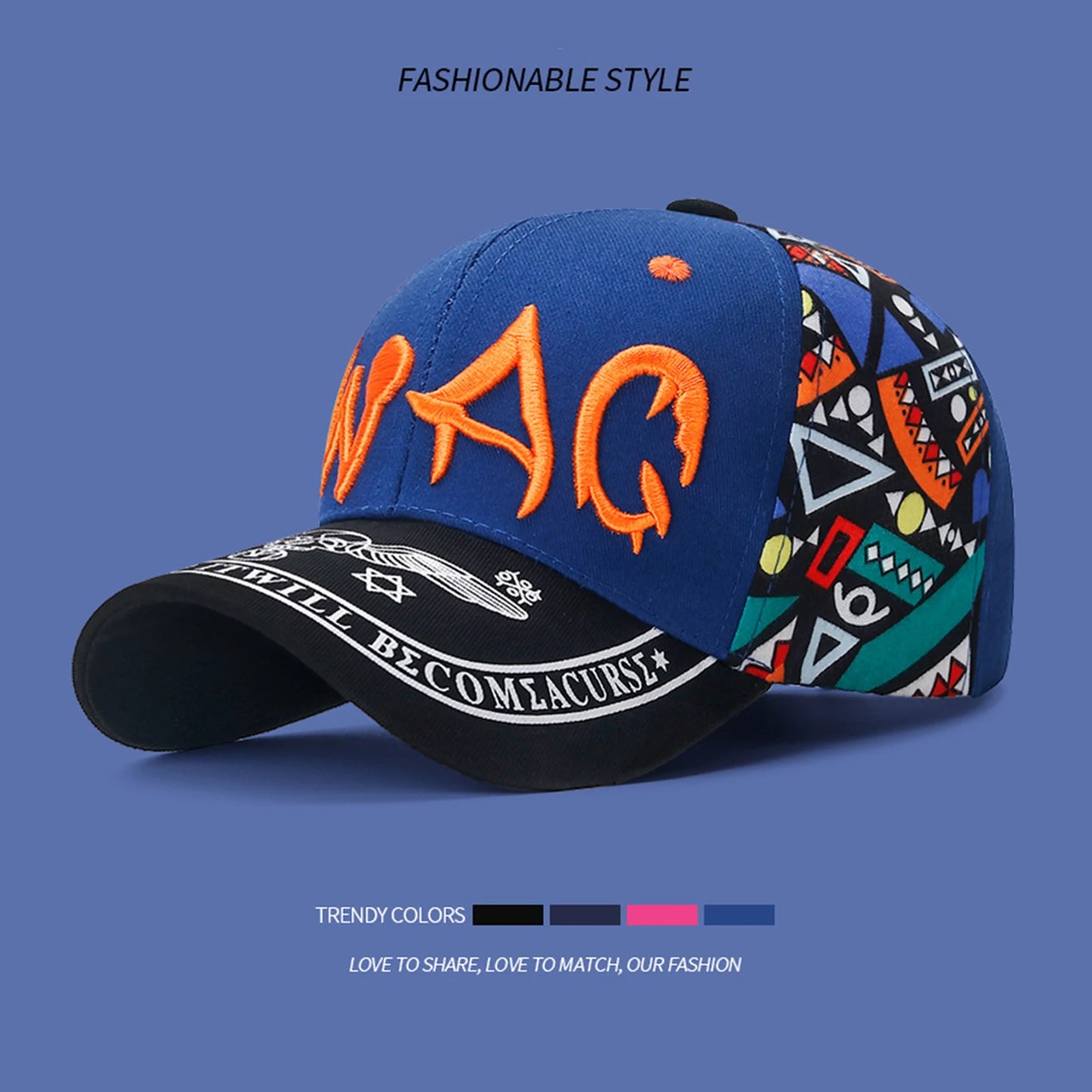 Women Men Casual Baseball Hats Sun Protection Embroidery Baseball Caps for Outdoor Fishing Camping Peaceful Pleasures Health and Wellness