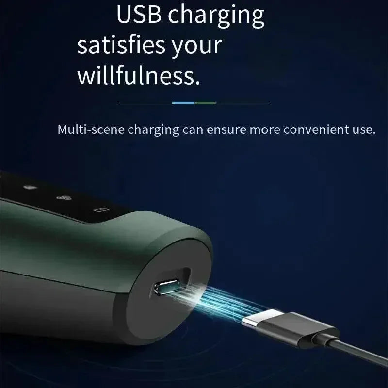 Electric Shaver Waterproof Electric Trimmer Razor Wet And Dry Use Rechargeable Battery Rotary Shavers Machine Shaving For Men Peaceful Pleasures Health and Wellness