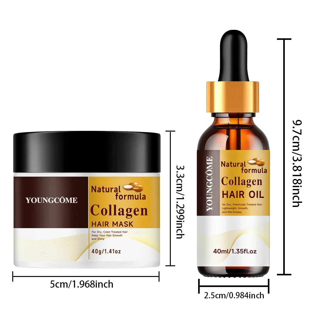 Oil and Shampoo Deep Nourishing Scalp Remove Dandruff Strengthens Hair for Shiny Shampoo Hair Care Peaceful Pleasures Health and Wellness YH1210 40g 40ml