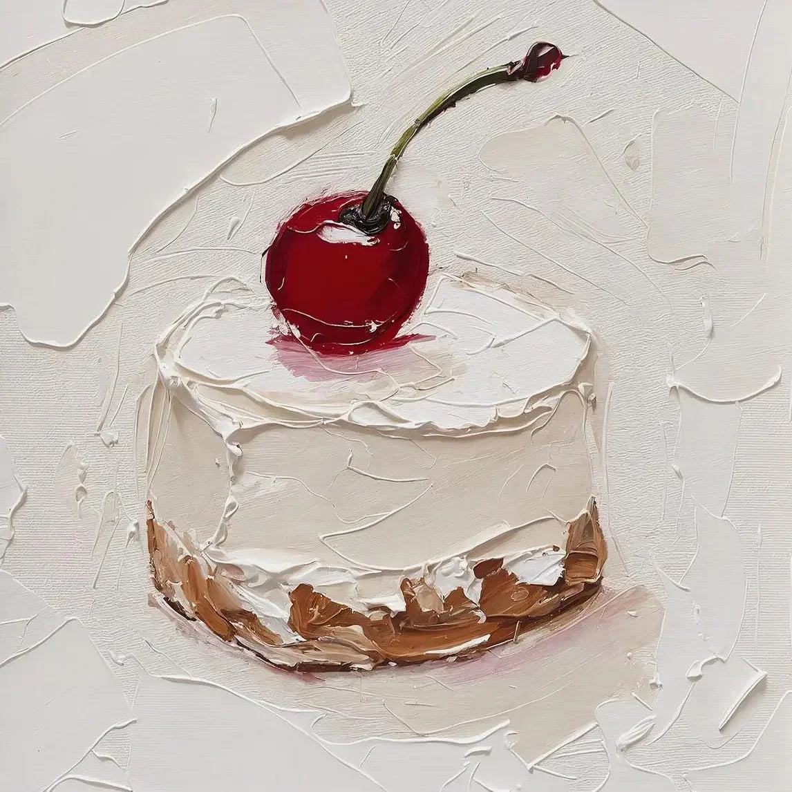 Retro Dessert Cupcake Cake Canvas Wall Art | Kitchen Bakery Decor