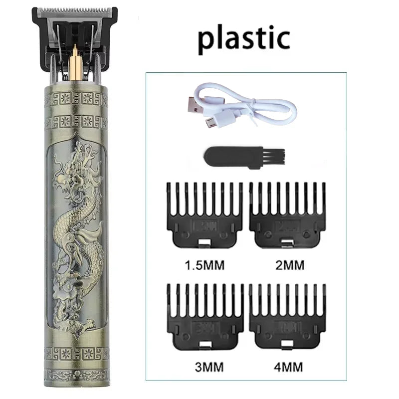 T9 Rechargeable Hair Clipper & Trimmer for Men – 4 Guide Combs