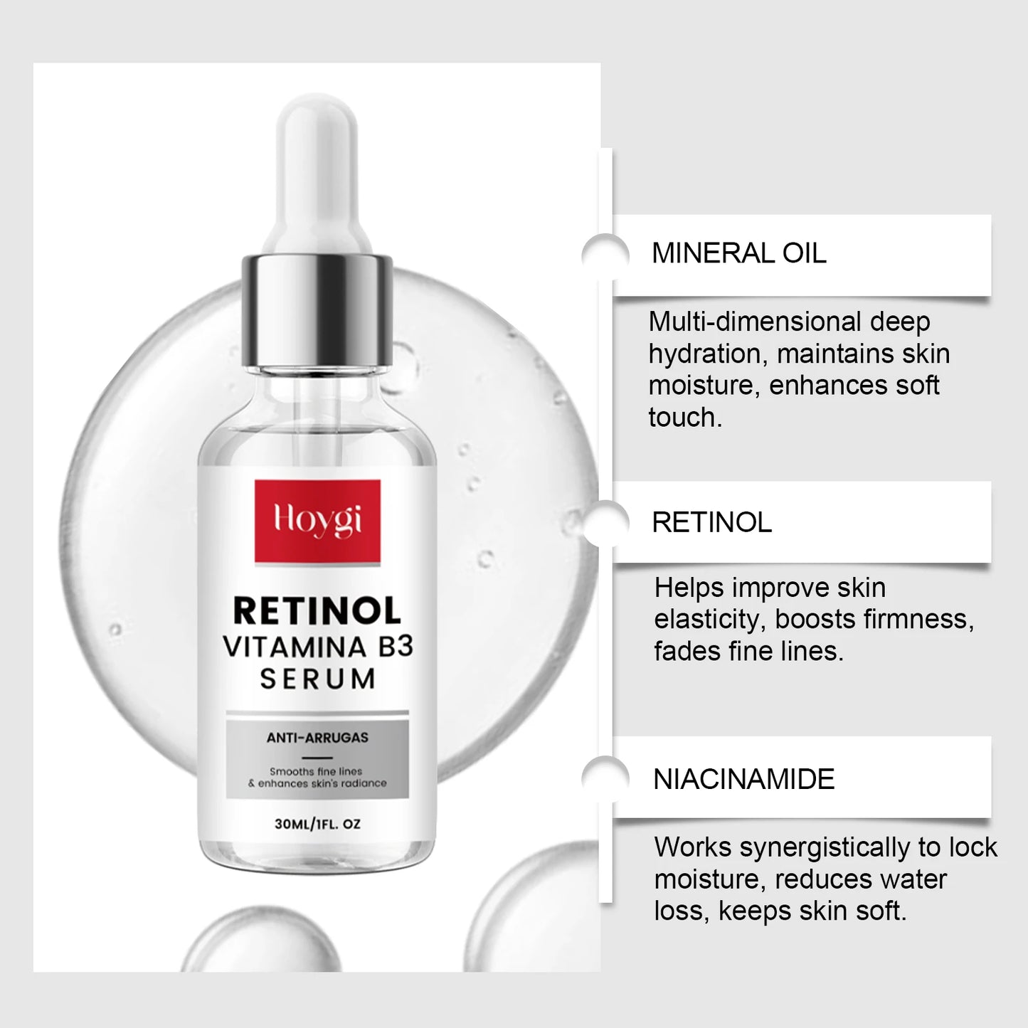 Retinol Anti-Aging Face Serum – Firms, Brightens & Hydrates
