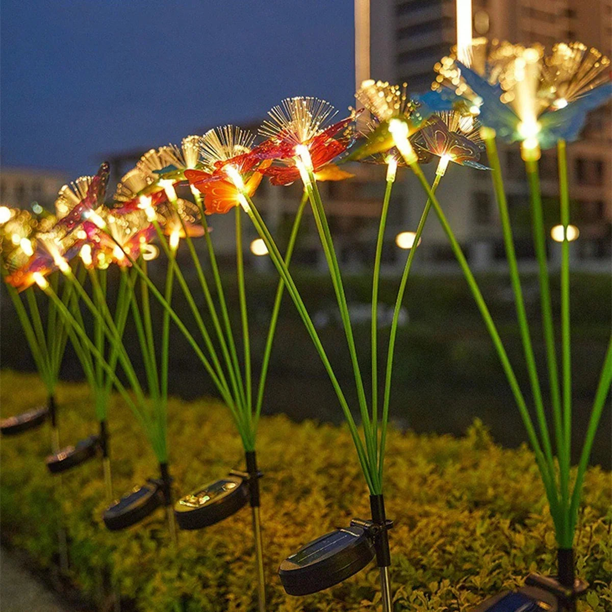 Solar Butterfly Fiber Optic Garden Light – Waterproof Path Decor