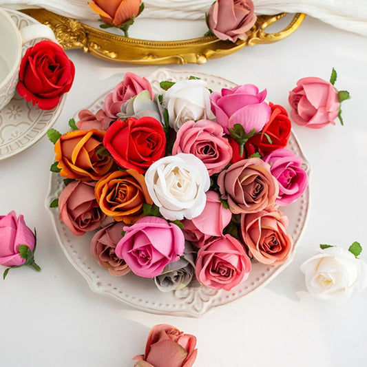 Silk Artificial Rose Heads for Wedding, Crafts & Home Decor Artificial Flower Heads Peaceful Pleasures Health and Wellness