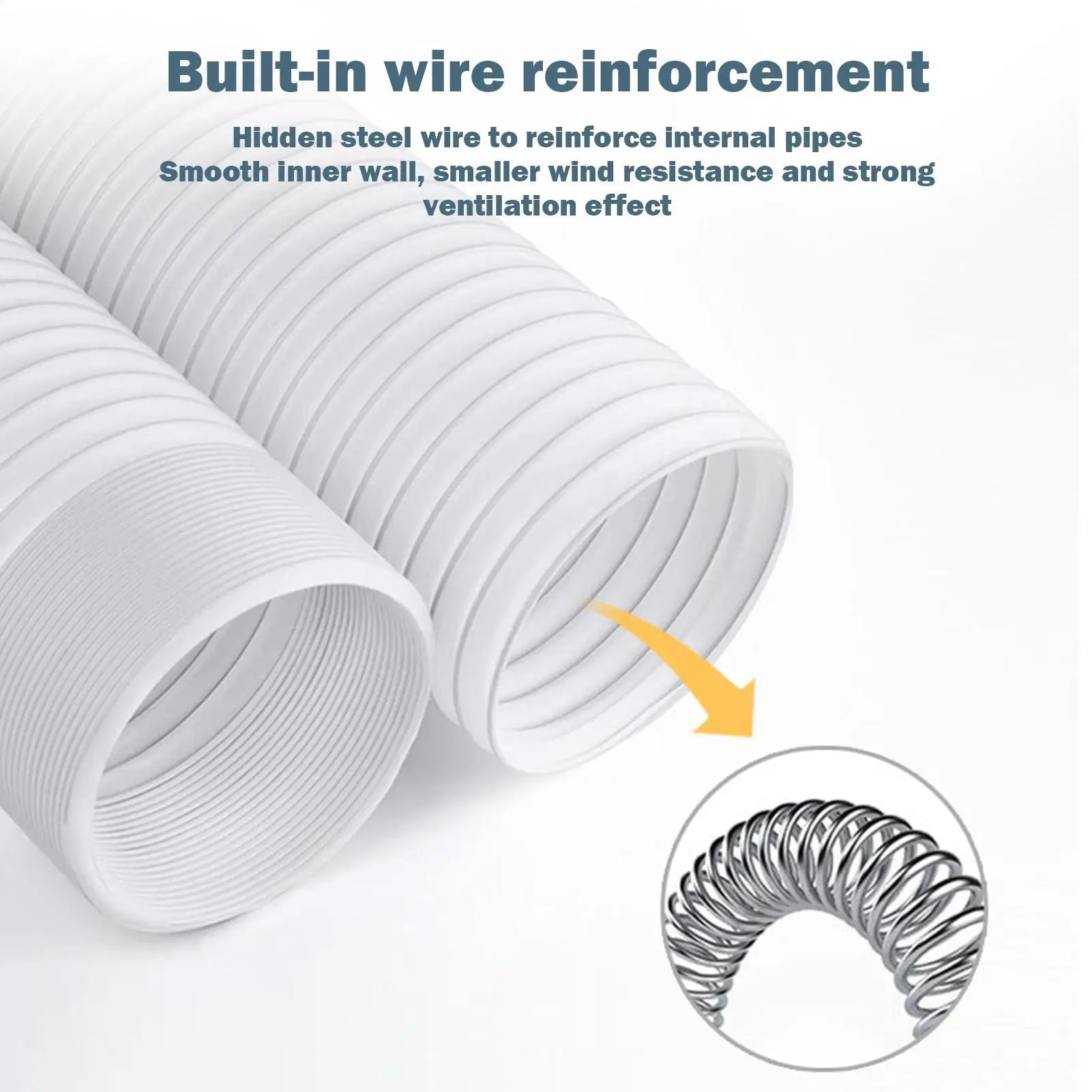 Portable Air Conditioner Exhaust Hose Flexible Conditioner Exhaust Hose Tube Portable Ac Vent Hose Replacement for Mobile AC Peaceful Pleasures Health and Wellness