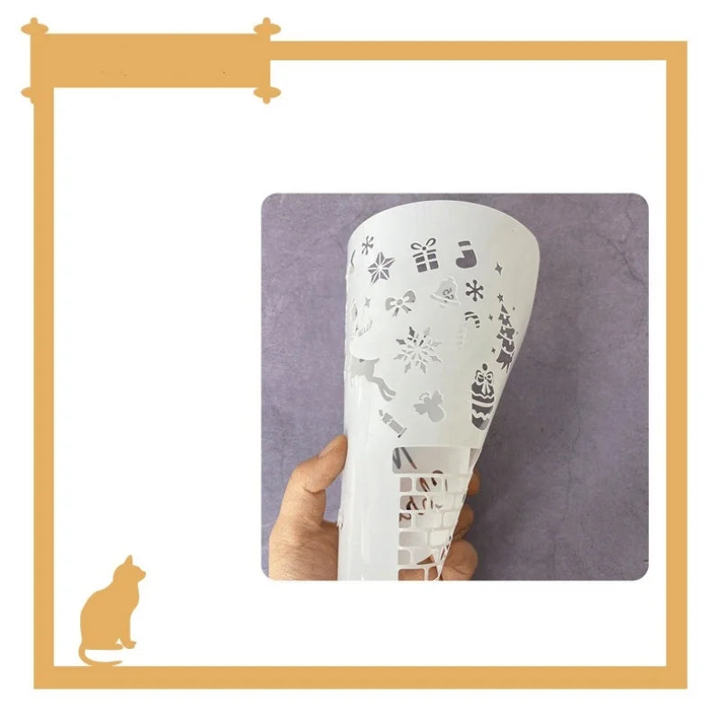 Christmas Themed Reusable PET Stencils Wall Spray Painting DIY